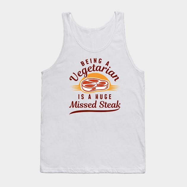 Missed Steak Tank Top by LuckyFoxDesigns